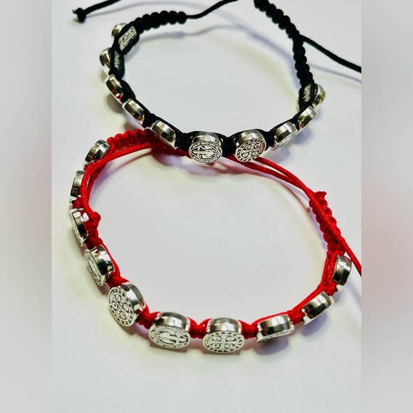 Beautiful Set 2Pc Set unisex bracelets San Benito, protection, blessing handmade - Picture 13 of 17